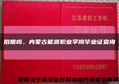 拍照吗，内蒙古能源职业学院毕业证查询缩略图