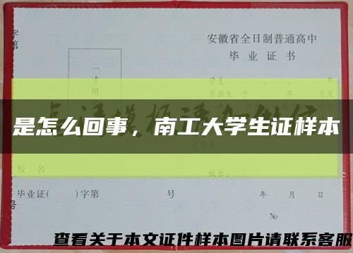 是怎么回事，南工大学生证样本缩略图