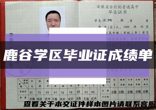 鹿谷学区毕业证成绩单缩略图