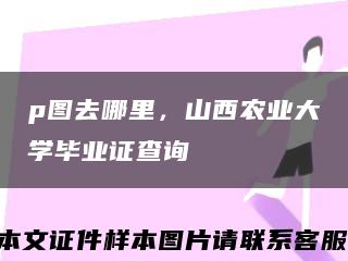 p图去哪里，山西农业大学毕业证查询缩略图