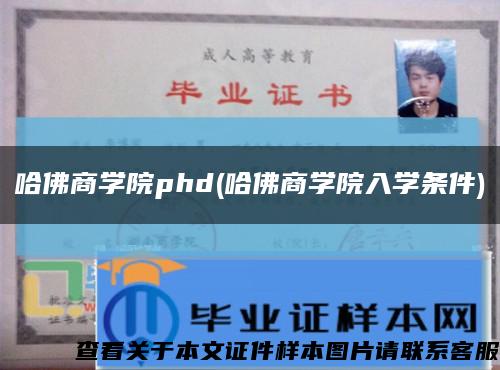 哈佛商学院phd(哈佛商学院入学条件)缩略图