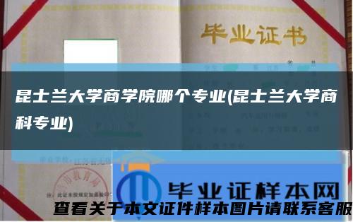 昆士兰大学商学院哪个专业(昆士兰大学商科专业)缩略图