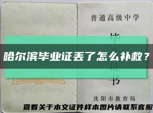 哈尔滨毕业证丢了怎么补救？缩略图