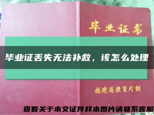 毕业证丢失无法补救，该怎么处理缩略图