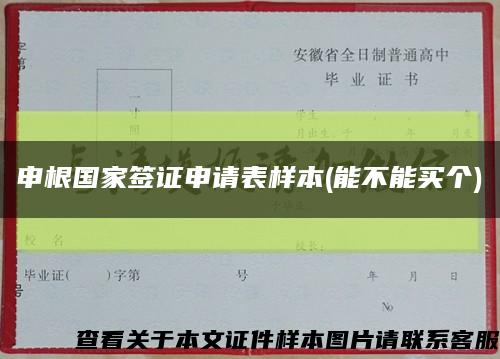 申根国家签证申请表样本(能不能买个)缩略图