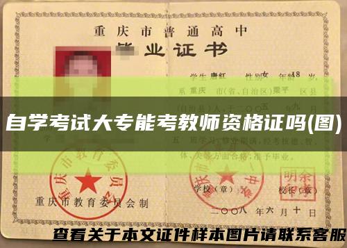 自学考试大专能考教师资格证吗(图)缩略图