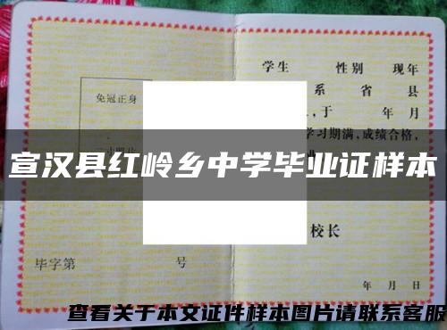 宣汉县红岭乡中学毕业证样本缩略图