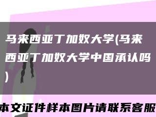 马来西亚丁加奴大学(马来西亚丁加奴大学中国承认吗)缩略图