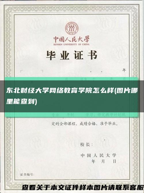 东北财经大学网络教育学院怎么样(图片哪里能查到)缩略图