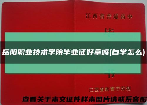 岳阳职业技术学院毕业证好拿吗(自学怎么)缩略图