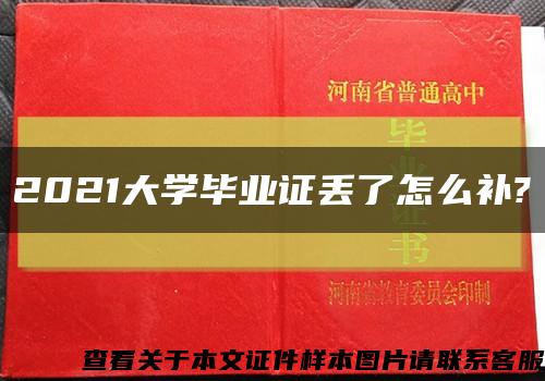 2021大学毕业证丢了怎么补?缩略图