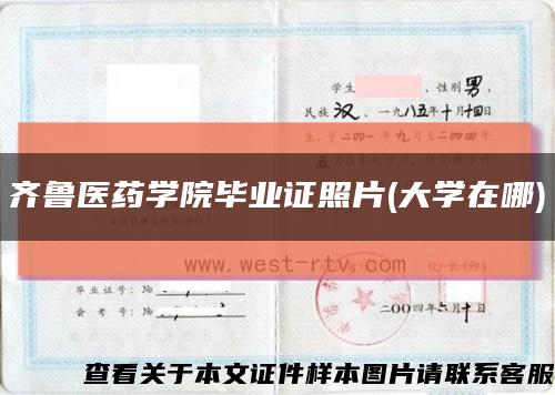 齐鲁医药学院毕业证照片(大学在哪)缩略图