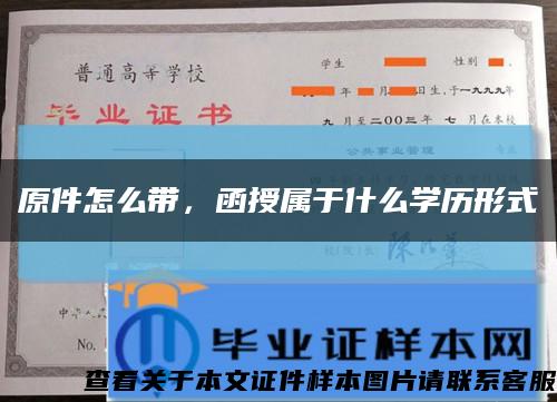 原件怎么带，函授属于什么学历形式缩略图