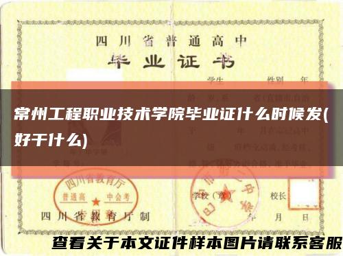 常州工程职业技术学院毕业证什么时候发(好干什么)缩略图
