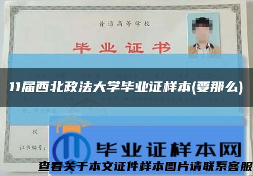 11届西北政法大学毕业证样本(要那么)缩略图