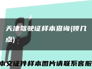 天津驾驶证样本查询(领几点)缩略图