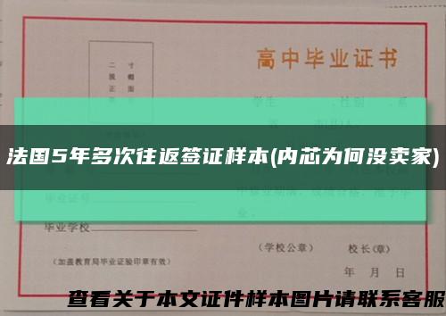 法国5年多次往返签证样本(内芯为何没卖家)缩略图