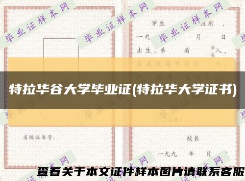 特拉华谷大学毕业证(特拉华大学证书)缩略图