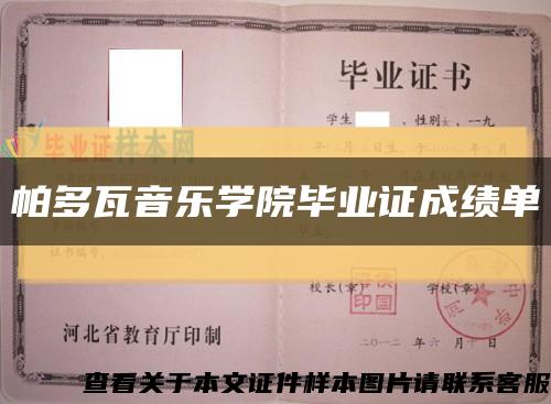 帕多瓦音乐学院毕业证成绩单缩略图