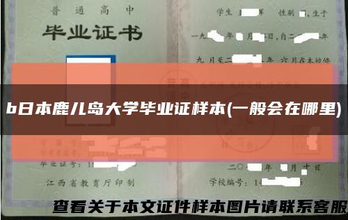 b日本鹿儿岛大学毕业证样本(一般会在哪里)缩略图