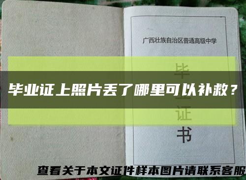 毕业证上照片丢了哪里可以补救？缩略图