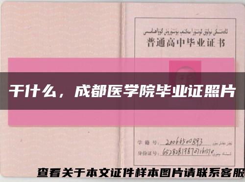 干什么，成都医学院毕业证照片缩略图