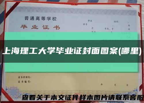 上海理工大学毕业证封面图案(哪里)缩略图