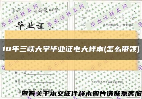 10年三峡大学毕业证电大样本(怎么带领)缩略图