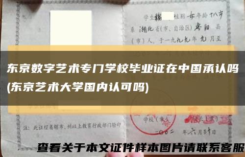 东京数字艺术专门学校毕业证在中国承认吗(东京艺术大学国内认可吗)缩略图