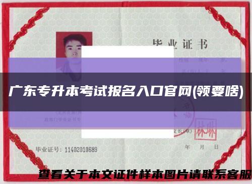 广东专升本考试报名入口官网(领要啥)缩略图