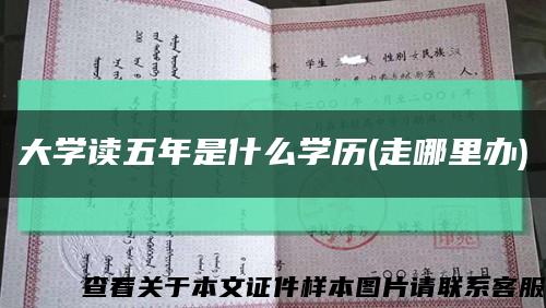 大学读五年是什么学历(走哪里办)缩略图