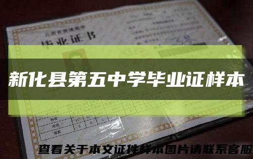 新化县第五中学毕业证样本缩略图