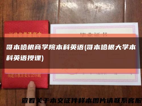 哥本哈根商学院本科英语(哥本哈根大学本科英语授课)缩略图