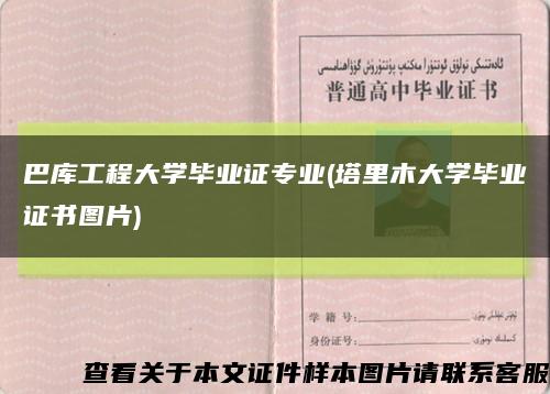 巴库工程大学毕业证专业(塔里木大学毕业证书图片)缩略图