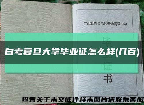 自考复旦大学毕业证怎么样(几百)缩略图