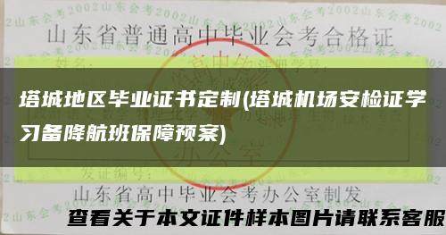 塔城地区毕业证书定制(塔城机场安检证学习备降航班保障预案)缩略图