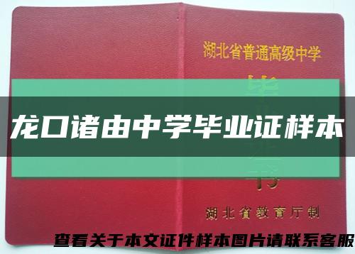 龙口诸由中学毕业证样本缩略图