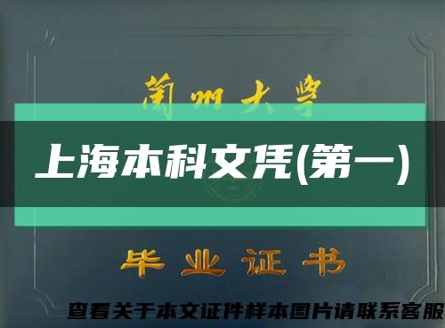 上海本科文凭(第一)缩略图