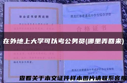 在外地上大学可以考公务员(哪里弄回来)缩略图