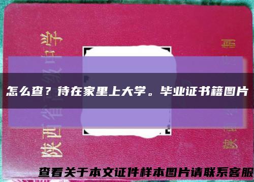 怎么查？待在家里上大学。毕业证书籍图片缩略图