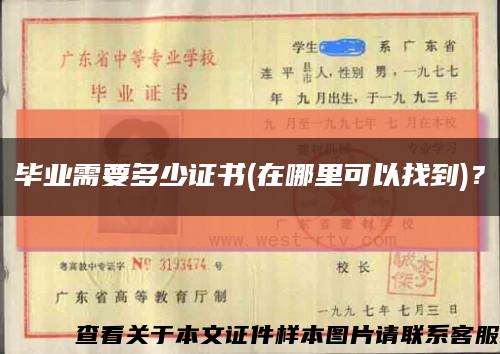 毕业需要多少证书(在哪里可以找到)？缩略图