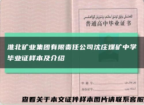 淮北矿业集团有限责任公司沈庄煤矿中学毕业证样本及介绍缩略图