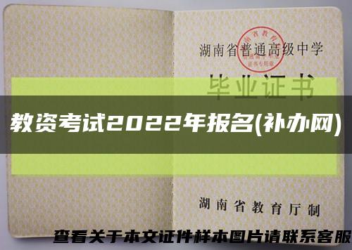 教资考试2022年报名(补办网)缩略图