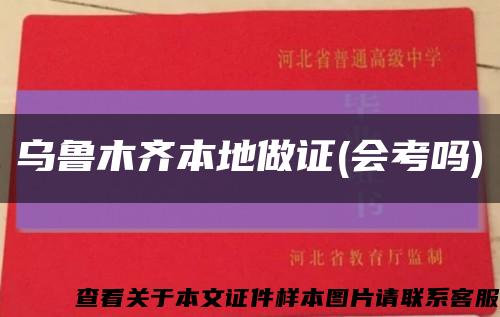 乌鲁木齐本地做证(会考吗)缩略图