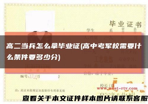 高二当兵怎么拿毕业证(高中考军校需要什么条件要多少分)缩略图