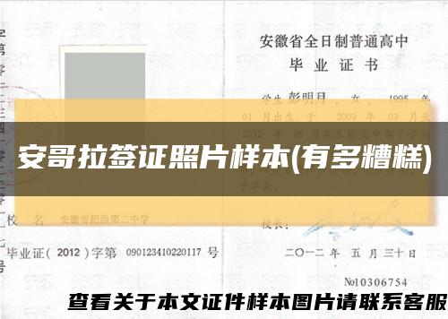 安哥拉签证照片样本(有多糟糕)缩略图