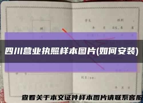 四川营业执照样本图片(如何安装)缩略图