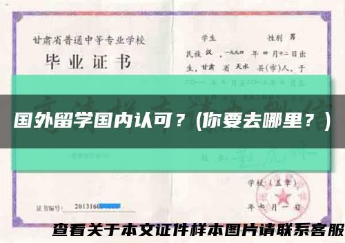 国外留学国内认可？(你要去哪里？)缩略图