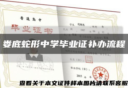 娄底蛇形中学毕业证补办流程缩略图