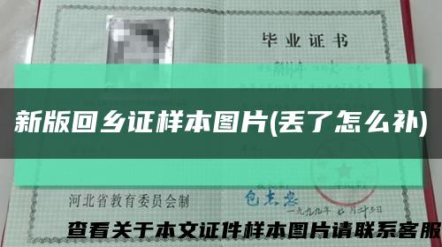 新版回乡证样本图片(丢了怎么补)缩略图